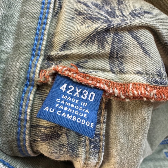 Tommy Bahama Mens Pants Olive Green Cotton Lycra Blend Straight Leg Size 42x29 - Picture 7 of 9